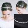 Luxurious crystal tiara - headband - flower leaf patternHair