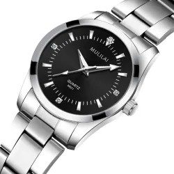 MULILAI - modieus quartz horloge - met diamanten - waterdicht - roestvrij staalHorloges