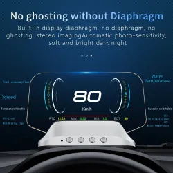 Autonavigatie - boordcomputer - OBD2 - GPS - snelheidsmeter - head-up displayDiagnose