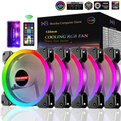 Computerkastventilator - koelkoeler - regelbaar - 120mm - 6pin - RGB - ARGB - LED - 5VKoeling