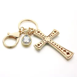 Luxe sleutelhanger - volledig kristallen kruisSleutelhangers