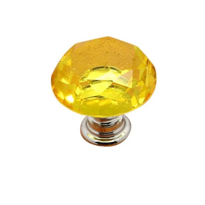 Elegante meubelknoppen - glas ruitvormMeubels