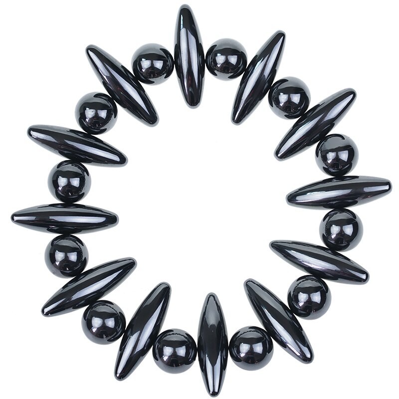 Magnetische therapie - ovale / bolvormige magneten - olijfferriet - 24 stuksBallen