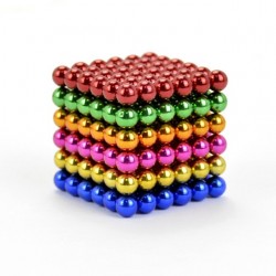 Neodymium magnetic balls - mixed colours - 5mm - 216 pieces