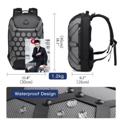 Modieuze rugzak - 15,6 inch laptoptas - antidiefstalslot - USB-oplaadpoort - waterdichtRugzakken
