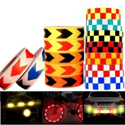 Reflective tape - safety / warning sticker - for car / motorcycle / bike - arrow - 5cm * 45mStickers