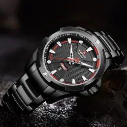 NAVIFORCE - luxe sporthorloge - Quartz - kalender - waterdichtHorloges