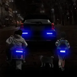 Reflecterende pijl - zelfklevende sticker - veiligheid - waarschuwing - voor auto's / motorfietsen / fietsen / kledingStickers