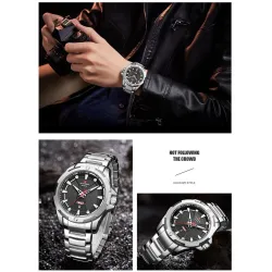 NAVIFORCE - luxe sporthorloge - Quartz - kalender - waterdichtHorloges