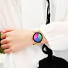 Creative Quartz horloge - kleurrijke wijzerplaat - waterdicht - roestvrij staal / leren band - unisexHorloges