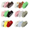 Katoenen babysokjes - antislip - bedrukte letters - cartoondecoratieKleding