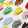 Katoenen babysokjes - antislip - bedrukte letters - cartoondecoratieKleding