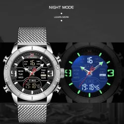 NAVIFORCE - luxe sporthorloge - quartz - digitaal - analoog dubbel display - waterdichtHorloges