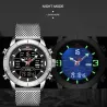 NAVIFORCE - luxe sporthorloge - quartz - digitaal - analoog dubbel display - waterdichtHorloges