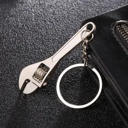 Metalen mini verstelbare moersleutel - sleutelhangerSleutelhangers