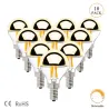 LED lamp - G45 gold mirror bubble - dimbaar - warm wit - 4W - E12 - E14 - 10 stuksE14