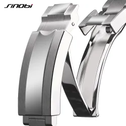 SINOBI - klassiek sport quartz horloge - lichtgevende wijzerplaat - roestvrij staalHorloges