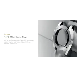 SINOBI - klassiek sport quartz horloge - lichtgevende wijzerplaat - roestvrij staalHorloges