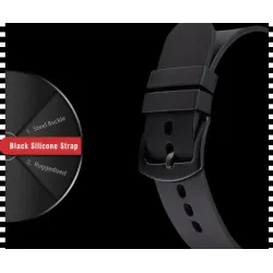 SINOBI - modieus quartz horloge - siliconen band - metaaldraadHorloges
