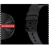 SINOBI - modieus quartz horloge - siliconen band - metaaldraadHorloges