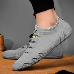 Stijlvolle suède sneakers - slip-on loafersSchoenen