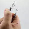 Multifunctioneel minimes - met flesopener / karabijnhaak - roestvrij staalMultitool & Zakmes