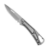 Mini opvouwbaar mes - met karabijnhaak - roestvrij staalMultitool & Zakmes