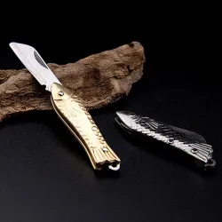 Mini opvouwbaar zakmes - gesneden patronen - roestvrij staalMultitool & Zakmes