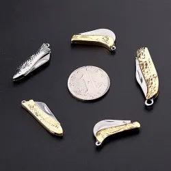 Mini opvouwbaar zakmes - gesneden patronen - roestvrij staalMultitool & Zakmes