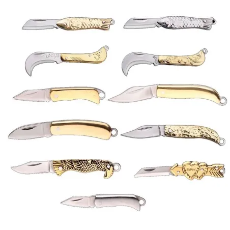 Mini opvouwbaar zakmes - gesneden patronen - roestvrij staalMultitool & Zakmes