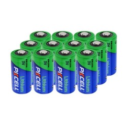 PKCELL - CR123A Li-MnO2 lithium battery - 1500mAh - 3V - 12 piecesBatterijen