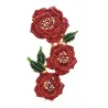 Luxe broche - grote kristallen bloemenBroches