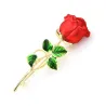 Klassieke rode roos brocheBroches