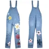 Zomer lange jumpsuit - jeans romper - bloemen bedruktJumpsuits