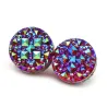 Exotische ronde kristallen broche - speld met magneetBroches