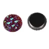 Exotische ronde kristallen broche - speld met magneetBroches