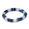 Stijlvolle armband - met kleurrijke strass-steentjes/parelsArmbanden
