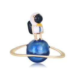 Stijlvolle broche met astronaut / globeBroches