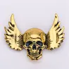 Broche in punkstijl - schedel / vleugelsBroches
