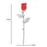 Elegante broche - rode & blauwe roosBroches