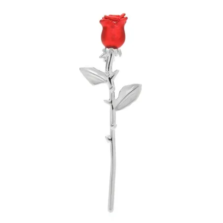 Elegante broche - rode & blauwe roosBroches