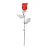 Elegante broche - rode & blauwe roosBroches