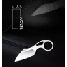 Tactisch klein mes - met ring - leren etui - D2 staalMultitool & Zakmes