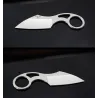 Tactisch klein mes - met ring - leren etui - D2 staalMultitool & Zakmes