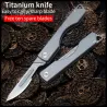 Mini multifunctioneel mes - opvouwbaar - afneembaar mes - titaniumlegeringMultitool & Zakmes