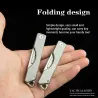 Mini multifunctioneel mes - opvouwbaar - afneembaar mes - titaniumlegeringMultitool & Zakmes