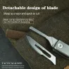 Mini multifunctioneel mes - opvouwbaar - afneembaar mes - titaniumlegeringMultitool & Zakmes