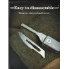 Mini multifunctioneel mes - opvouwbaar - afneembaar mes - titaniumlegeringMultitool & Zakmes