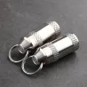 Opbergdoos voor medicijnen / pillen - waterdichte container - met sleutelring - titaniumlegeringSleutelhangers