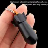 Pills storage box - waterproof container - with key ring - aluminum alloyKeyrings